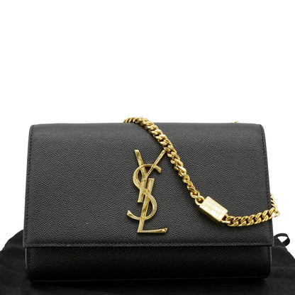 Saint Laurent Kate Leather Black Crossbody Style 21