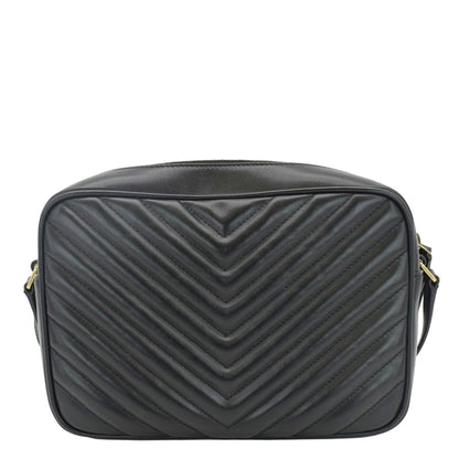 Saint Laurent Lou Leather Black Crossbody Style 34