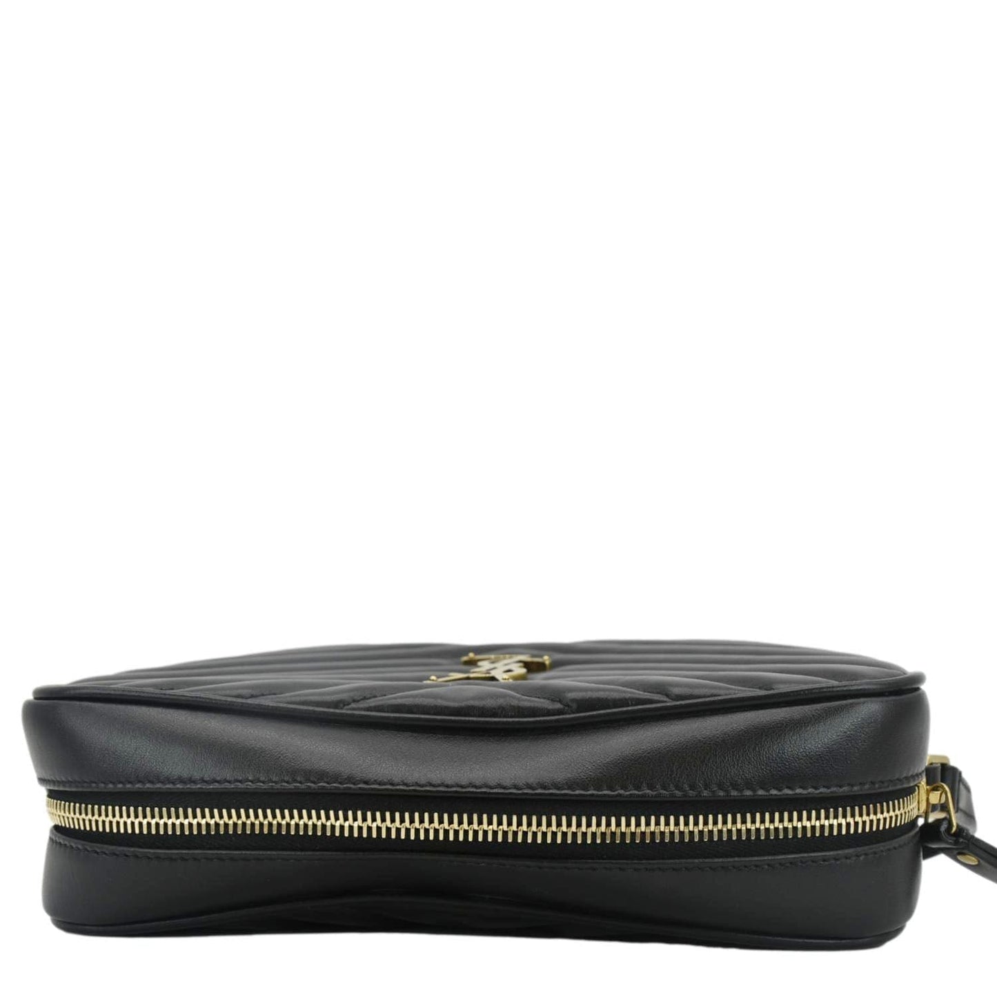Saint Laurent Lou Leather Black Crossbody Style 34