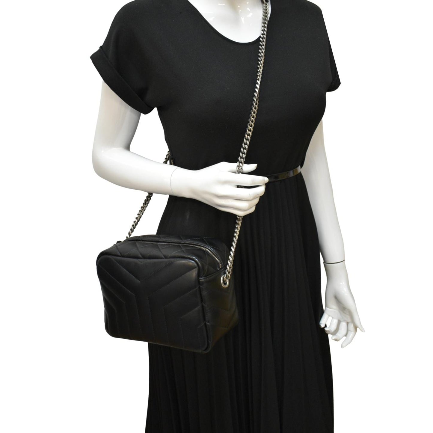 Saint Laurent Loulou Quilted Black Crossbody