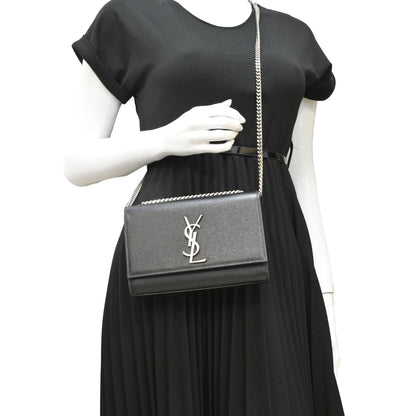 Saint Laurent Kate Leather Black Crossbody Style 20