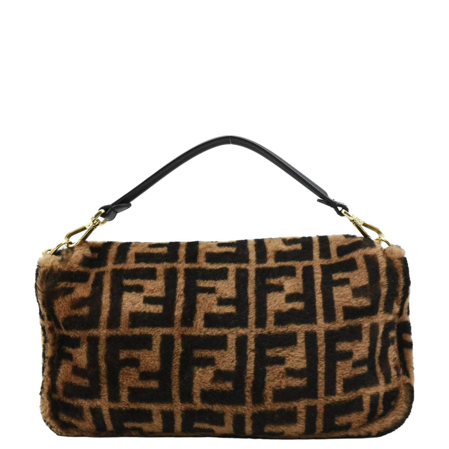 Fendi Tote Canvas Brown Tote Bag Style 3
