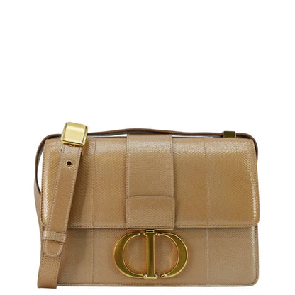 Christian Dior 30 Montaigne Flap Leather Crossbody Bag Brown