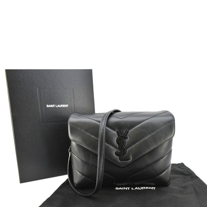 Saint Laurent Loulou Leather Black Crossbody Style 14