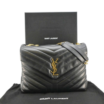 Saint Laurent Loulou Leather Black Crossbody Style 15