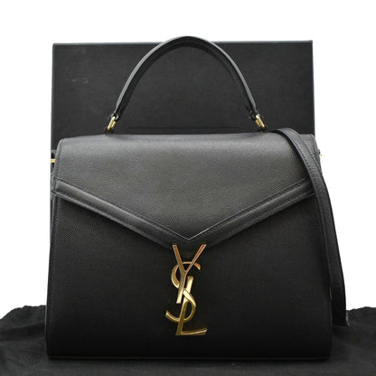 Saint Laurent Cassandra Leather Black Shoulder Bag Leather