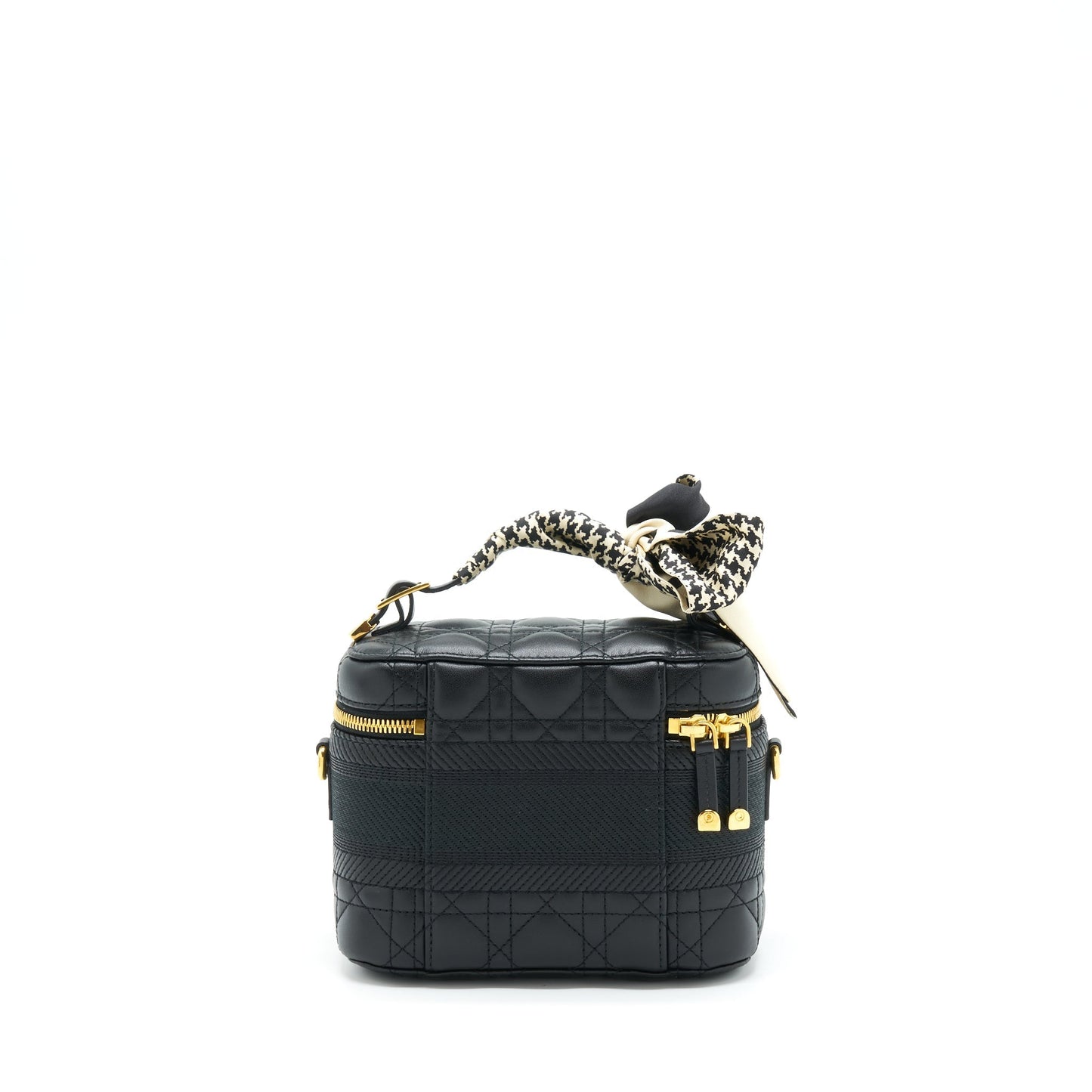 Dior Small Diortravel Vanity Case Black With An Extra Twilly