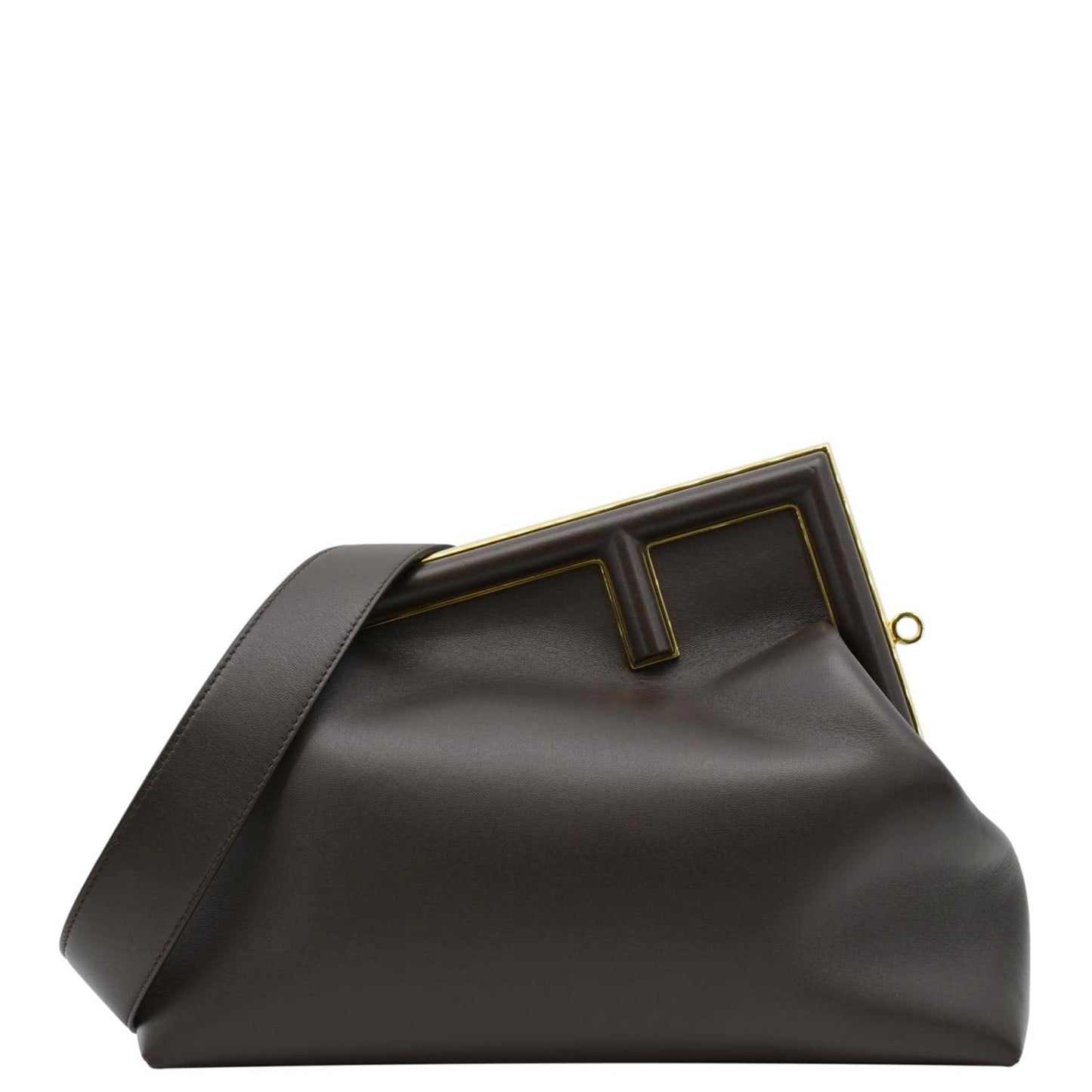 Fendi Fendi First Leather Brown Shoulder Bag