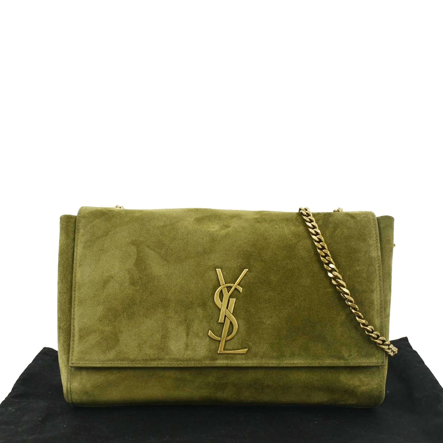 Saint Laurent Kate Suede Red Shoulder Bag Suede