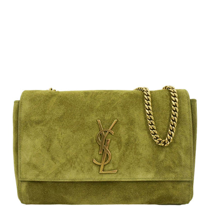 Saint Laurent Kate Suede Red Shoulder Bag