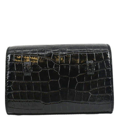 Saint Laurent Kate Leather Black Shoulder Bag Style 15