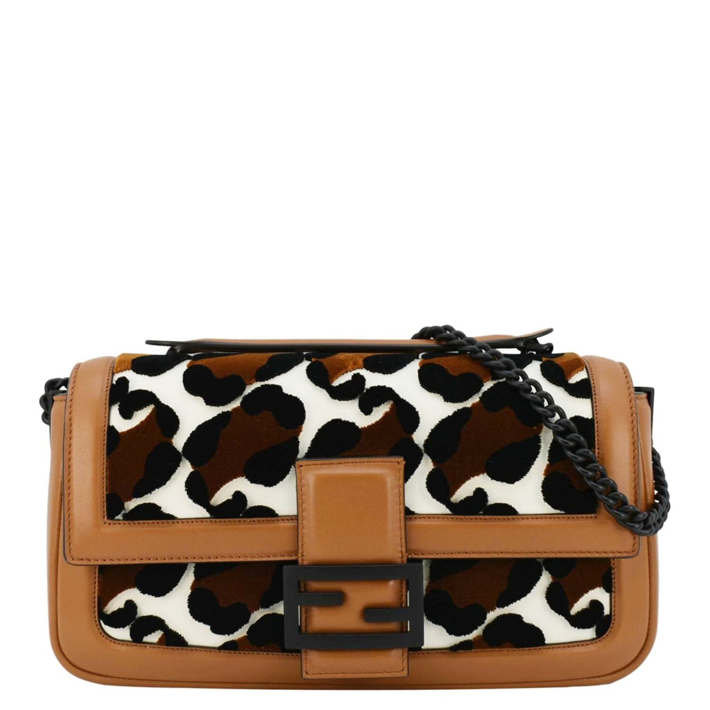 Fendi Baguette Leather Brown Shoulder Bag