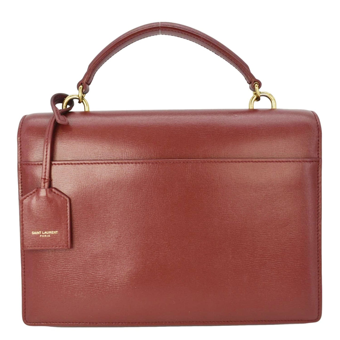 Saint Laurent Sunset Leather Red Shoulder Bag Style 2