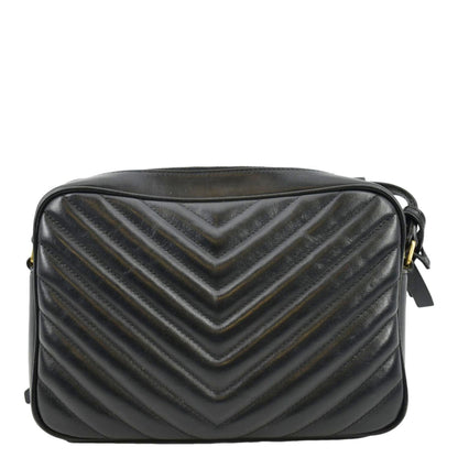 Saint Laurent Lou Leather Black Crossbody Style 27