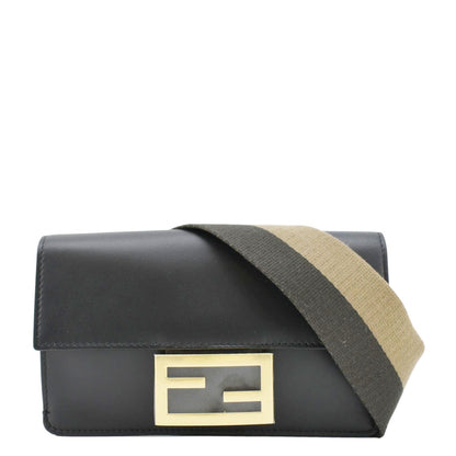 Fendi Baguette Leather Black Shoulder Bag Style 2