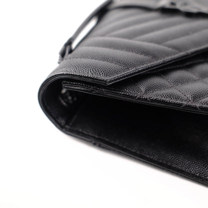 Saint Laurent Envelope Black Shoulder Bag Black