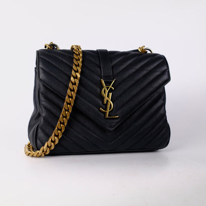 Saint Laurent Small College Black