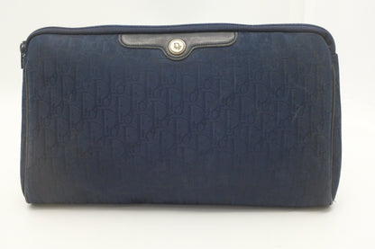 Dior Clutch in Navy Blue Canvas