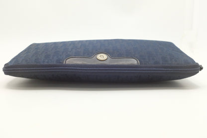 Dior Clutch in Navy Blue Canvas