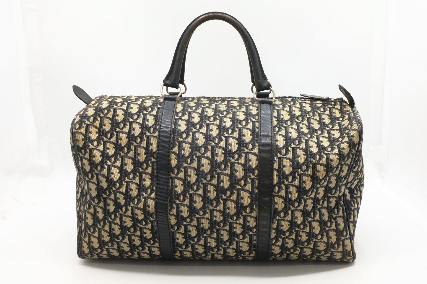 Dior Boston Bag in Navy Oblique Canvas
