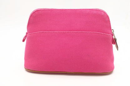 Hermes Mini Bolide Pouch In Pink Canvas