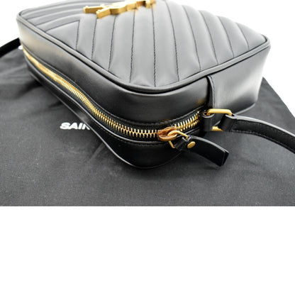 Saint Laurent Lou Leather Black Crossbody Style 17
