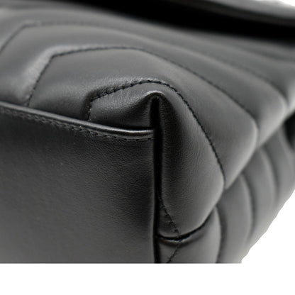 Saint Laurent Loulou Leather Black Shoulder Bag Style 5