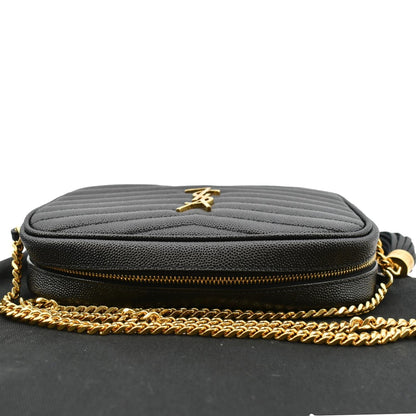 Saint Laurent Lou Leather Black Crossbody Style 18