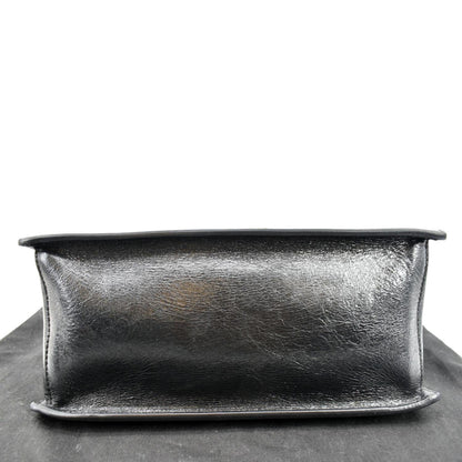 Fendi Kan U Leather Black Shoulder Bag