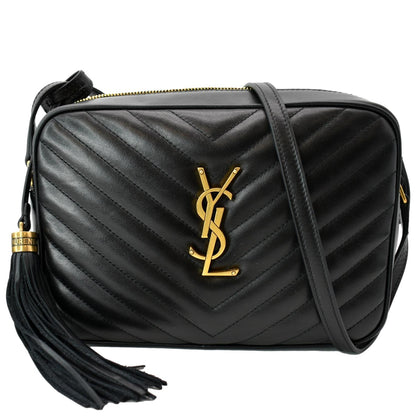 Saint Laurent Lou Leather Black Crossbody Style 11