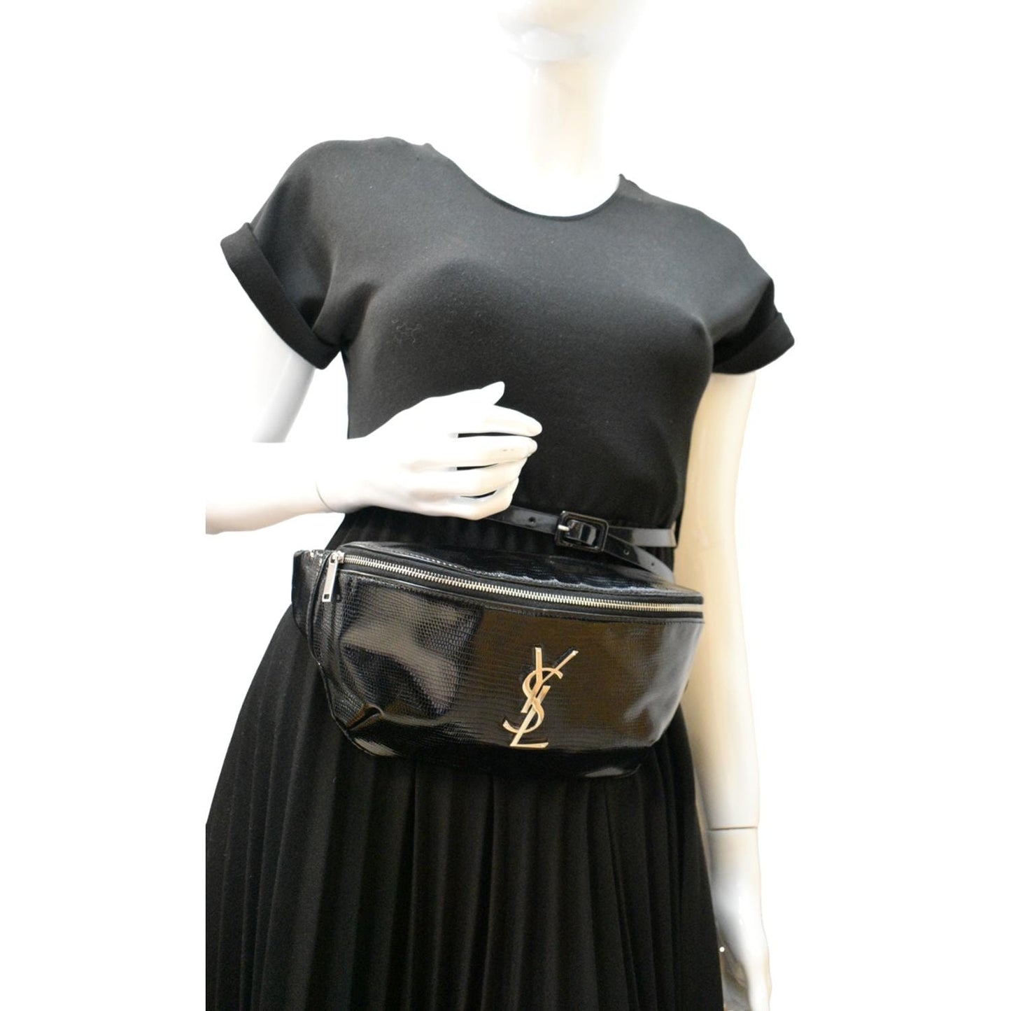Saint Laurent Leather Black Handbag Style 4