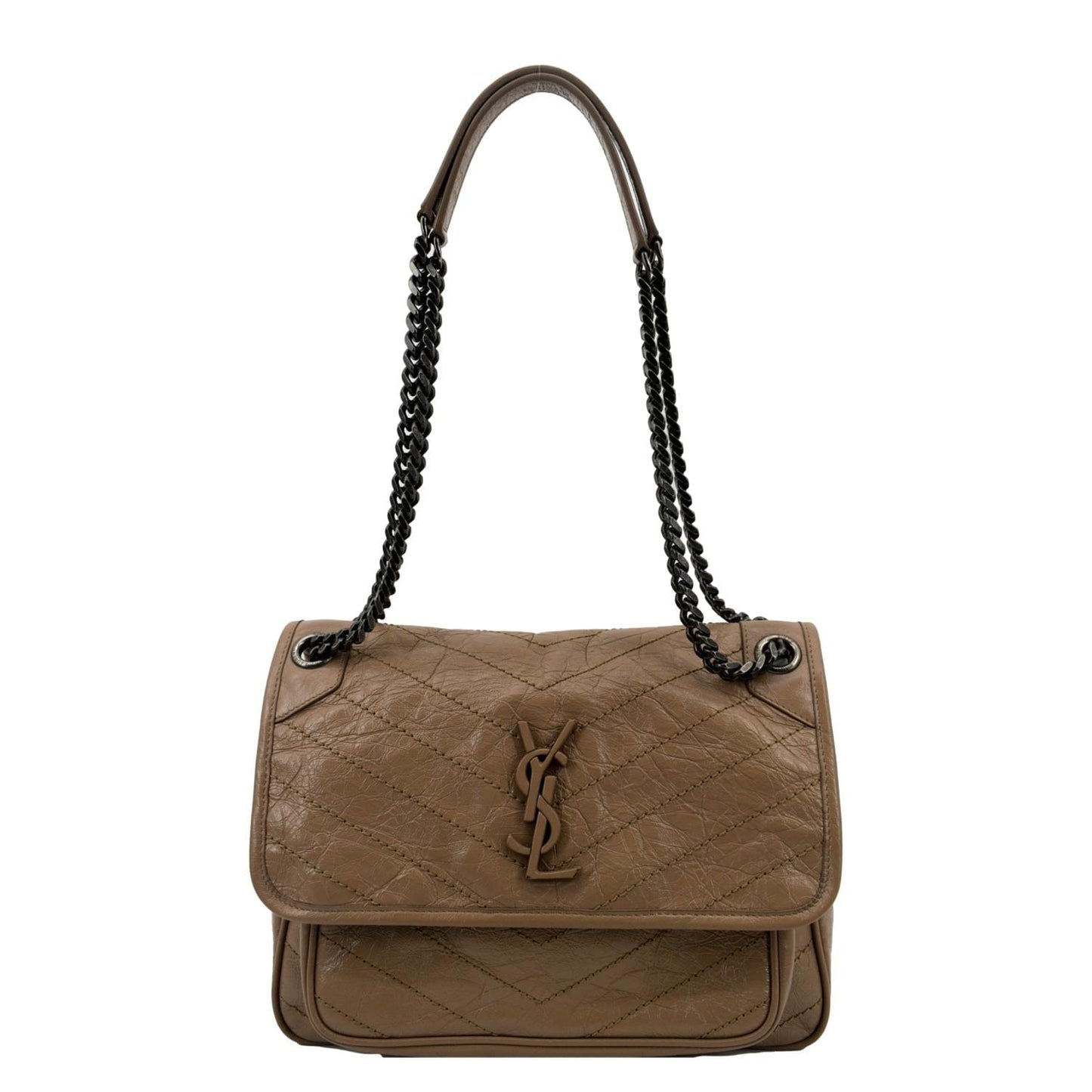 Saint Laurent Niki Leather Brown Crossbody