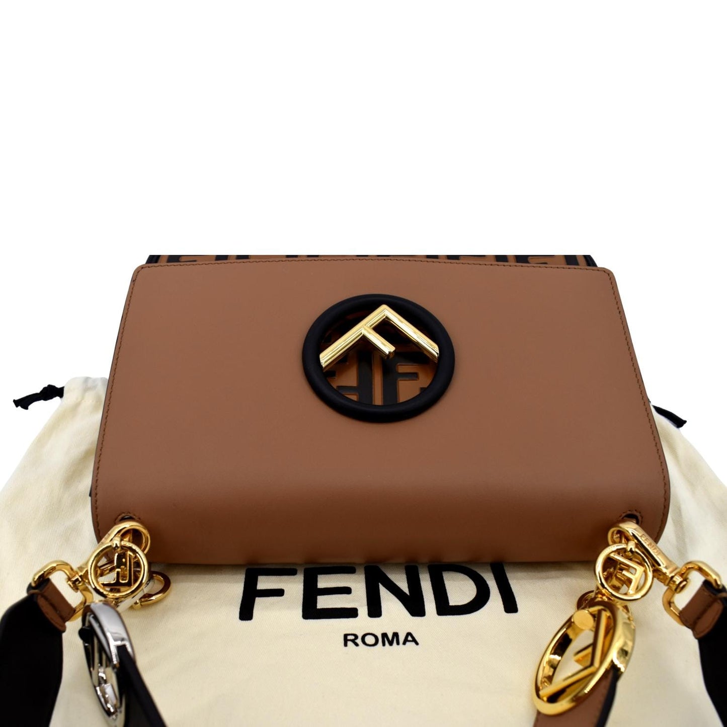 Fendi Kan I Leather Red Shoulder Bag Style 4