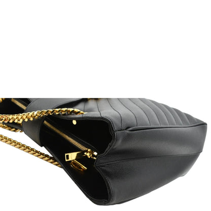 Saint Laurent Leather Black Tote Bag Style 7