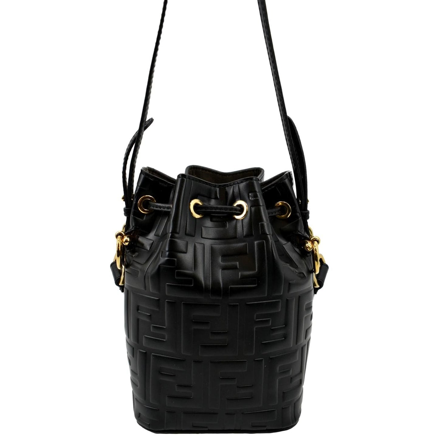 Fendi Mon Tresor Leather Black Handbag