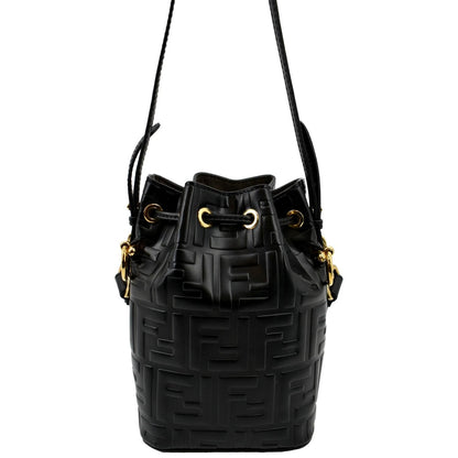Fendi Mon Tresor Leather Black Handbag