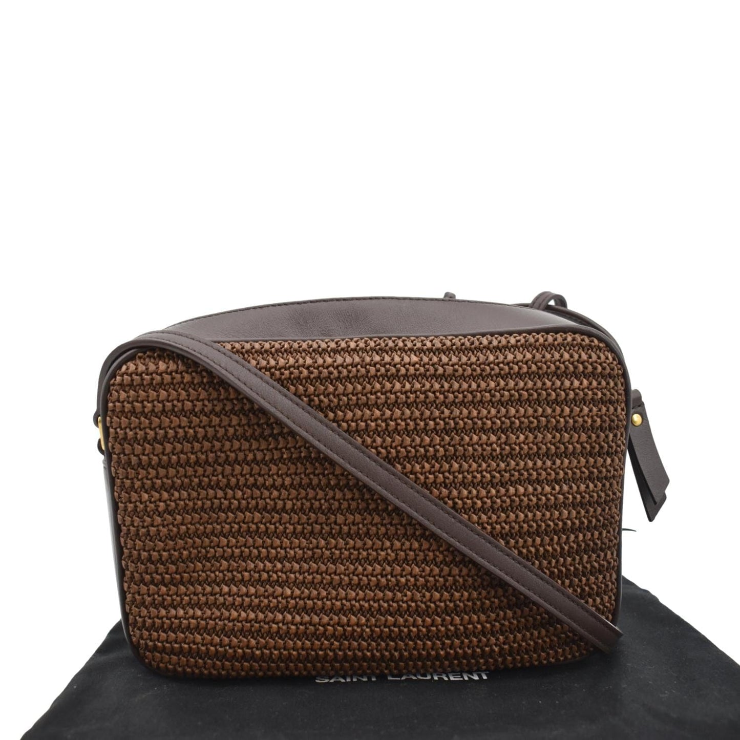 Saint Laurent Lou Canvas Brown Crossbody