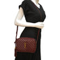 Saint Laurent Lou Leather Red Crossbody Style 6