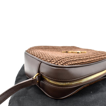 Saint Laurent Lou Canvas Brown Crossbody