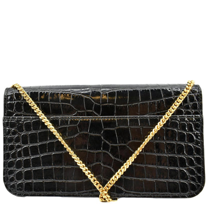 Saint Laurent Kate Leather Black Shoulder Bag Style 8