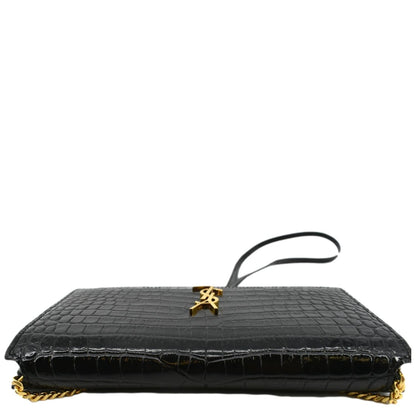 Saint Laurent Kate Leather Black Shoulder Bag Style 8