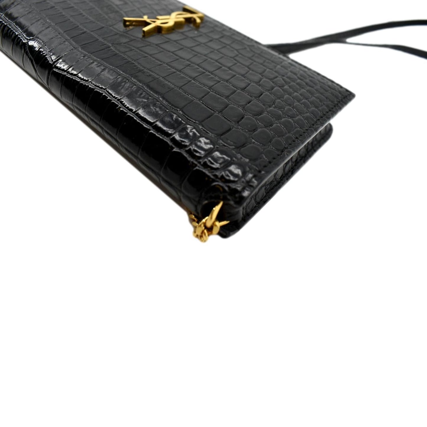 Saint Laurent Kate Leather Black Shoulder Bag Style 8