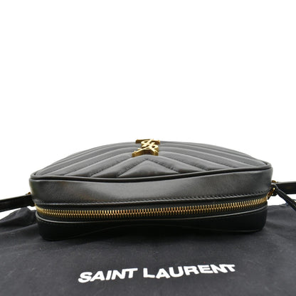 Saint Laurent Lou Leather Black Crossbody Style 15