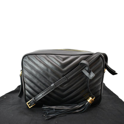 Saint Laurent Lou Leather Black Crossbody Style 14