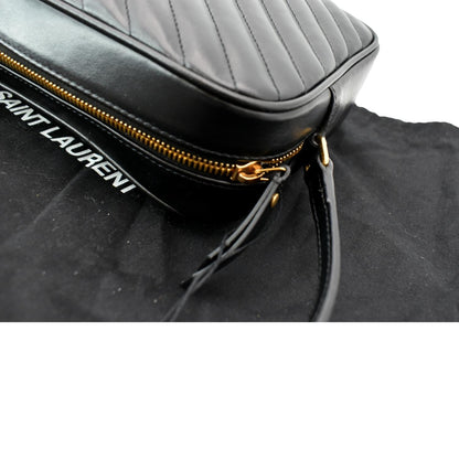 Saint Laurent Lou Leather Black Crossbody Style 14