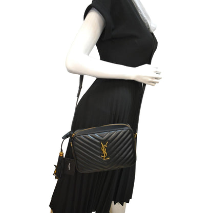 Saint Laurent Lou Leather Black Crossbody Style 14