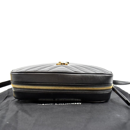 Saint Laurent Lou Leather Black Crossbody Style 16
