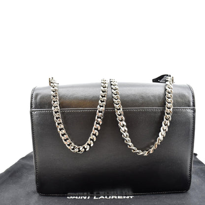 Saint Laurent Sunset Leather Black Shoulder Bag Style 3