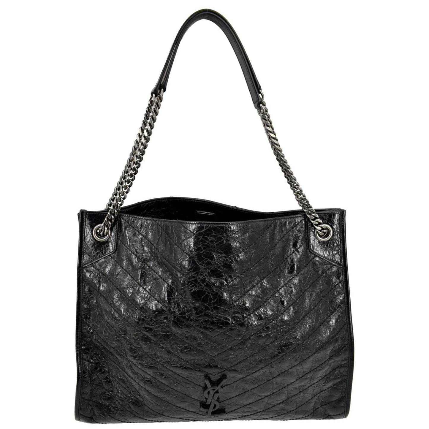 Saint Laurent Niki Leather Black Tote Bag Leather
