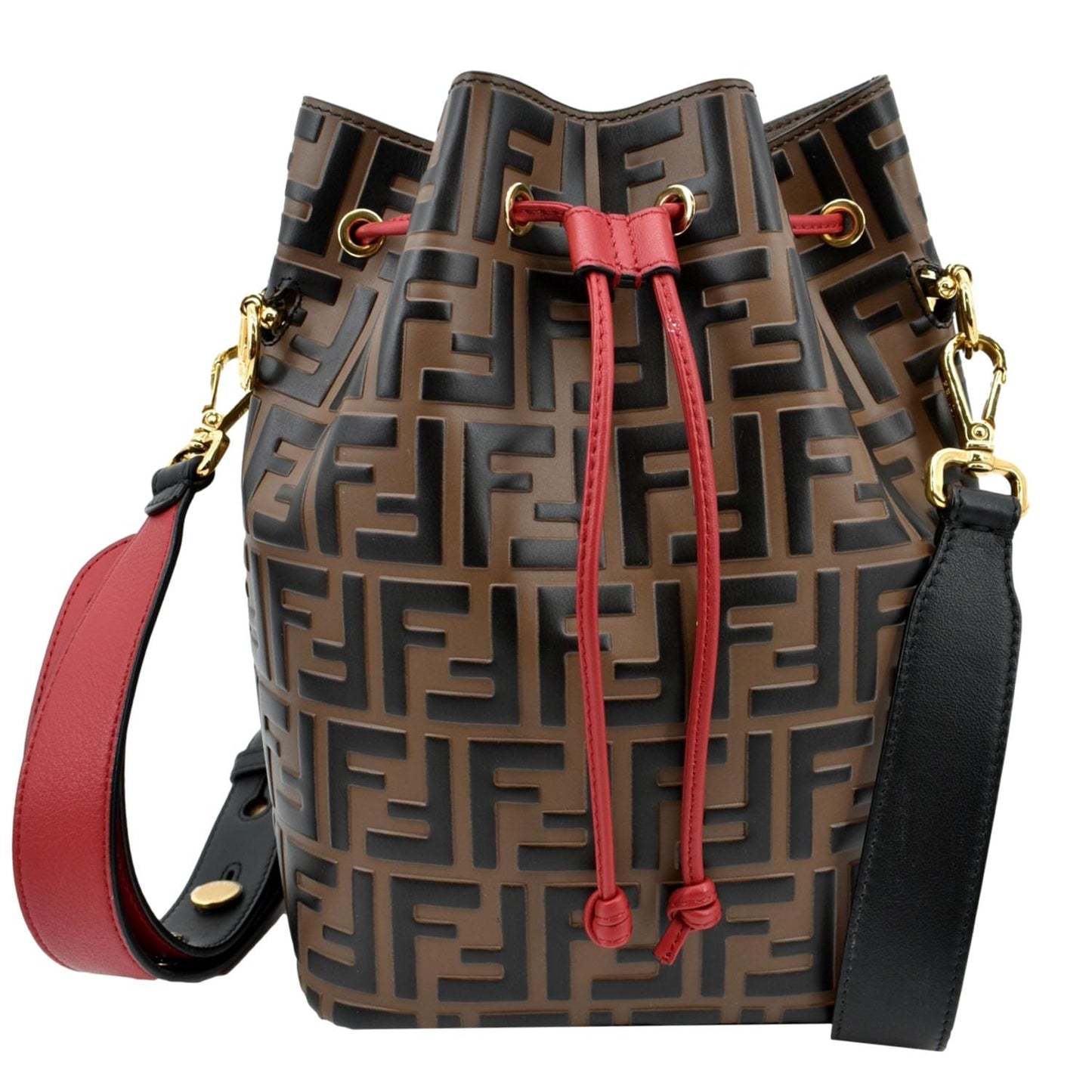 Fendi Mon Tresor FF Canvas Red Handbag Style 2